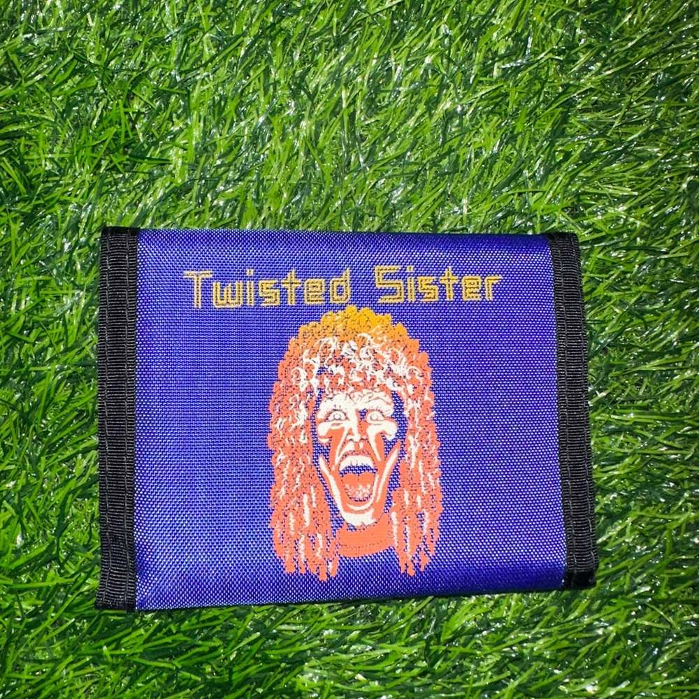 Vintage 1980s twisted sister bi fold wallet